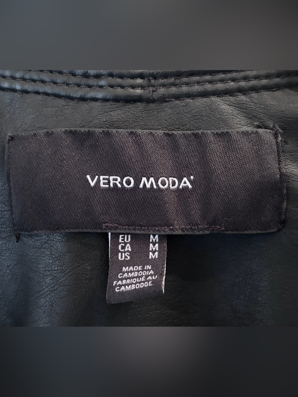 Vero Moda Riley Faux Leather Jacket - Picture 3 of 8